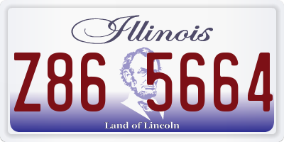 IL license plate Z865664
