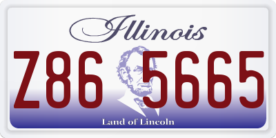 IL license plate Z865665