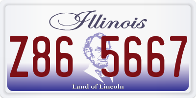 IL license plate Z865667