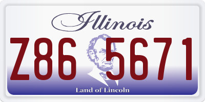 IL license plate Z865671