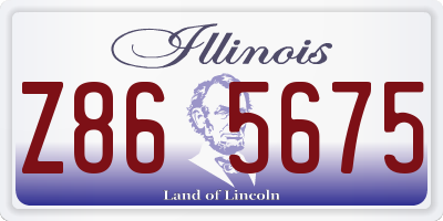 IL license plate Z865675