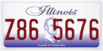IL license plate Z865676