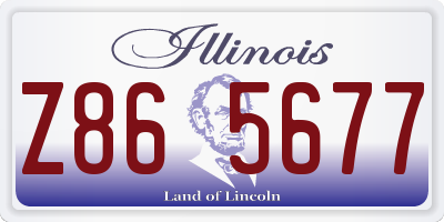 IL license plate Z865677