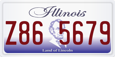 IL license plate Z865679