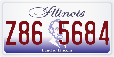 IL license plate Z865684
