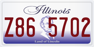 IL license plate Z865702