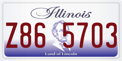IL license plate Z865703