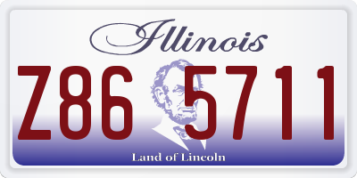 IL license plate Z865711