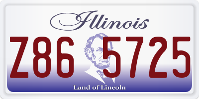 IL license plate Z865725