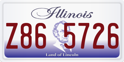 IL license plate Z865726