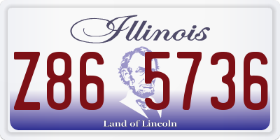 IL license plate Z865736