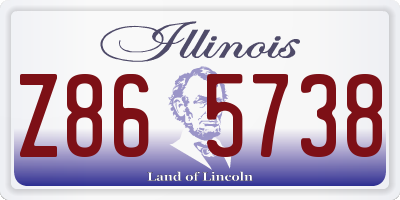 IL license plate Z865738