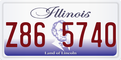 IL license plate Z865740