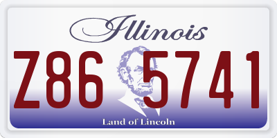 IL license plate Z865741
