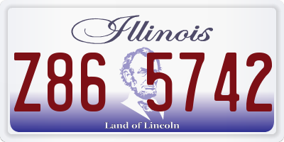 IL license plate Z865742