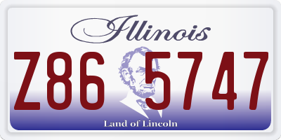 IL license plate Z865747