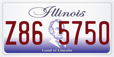 IL license plate Z865750