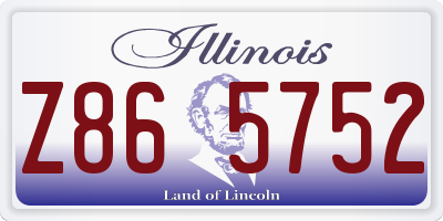 IL license plate Z865752