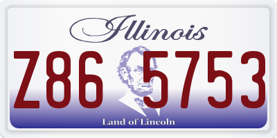IL license plate Z865753