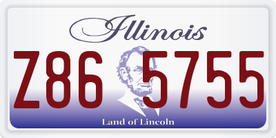 IL license plate Z865755