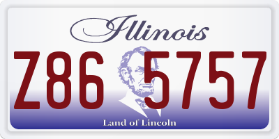 IL license plate Z865757
