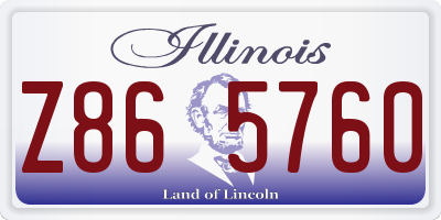 IL license plate Z865760