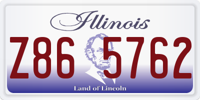 IL license plate Z865762