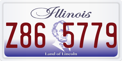 IL license plate Z865779