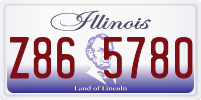 IL license plate Z865780