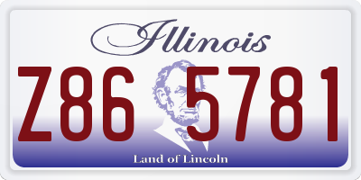IL license plate Z865781