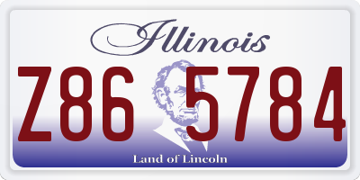 IL license plate Z865784