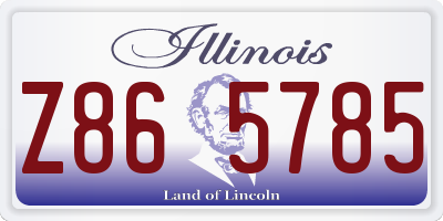 IL license plate Z865785