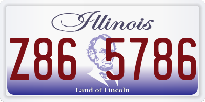 IL license plate Z865786