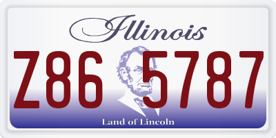 IL license plate Z865787
