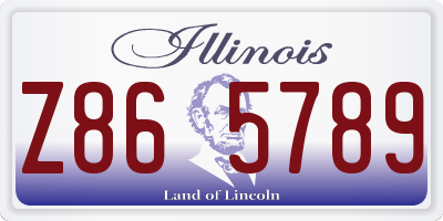 IL license plate Z865789