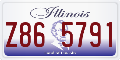 IL license plate Z865791
