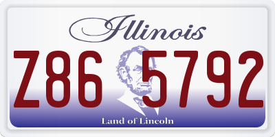 IL license plate Z865792