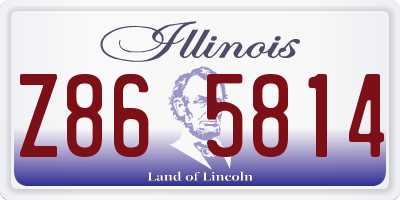 IL license plate Z865814