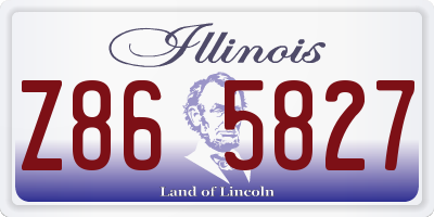 IL license plate Z865827