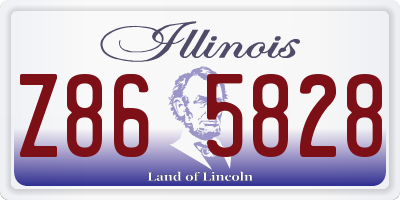 IL license plate Z865828