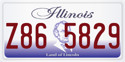 IL license plate Z865829