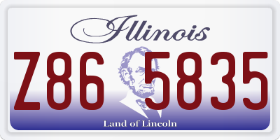 IL license plate Z865835
