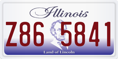 IL license plate Z865841
