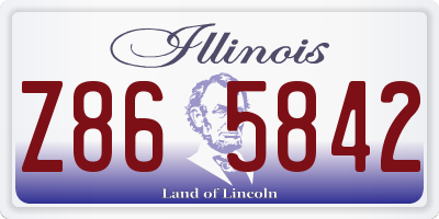IL license plate Z865842