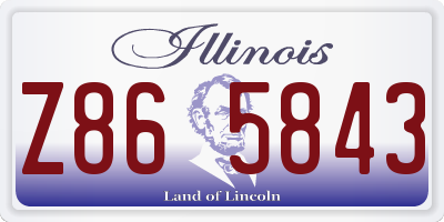 IL license plate Z865843