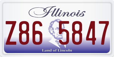IL license plate Z865847