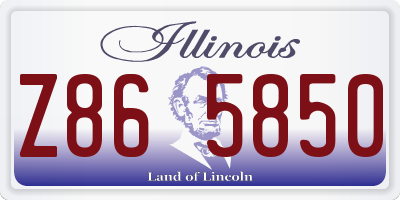 IL license plate Z865850