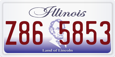 IL license plate Z865853