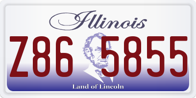 IL license plate Z865855