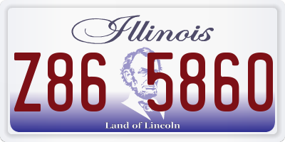 IL license plate Z865860